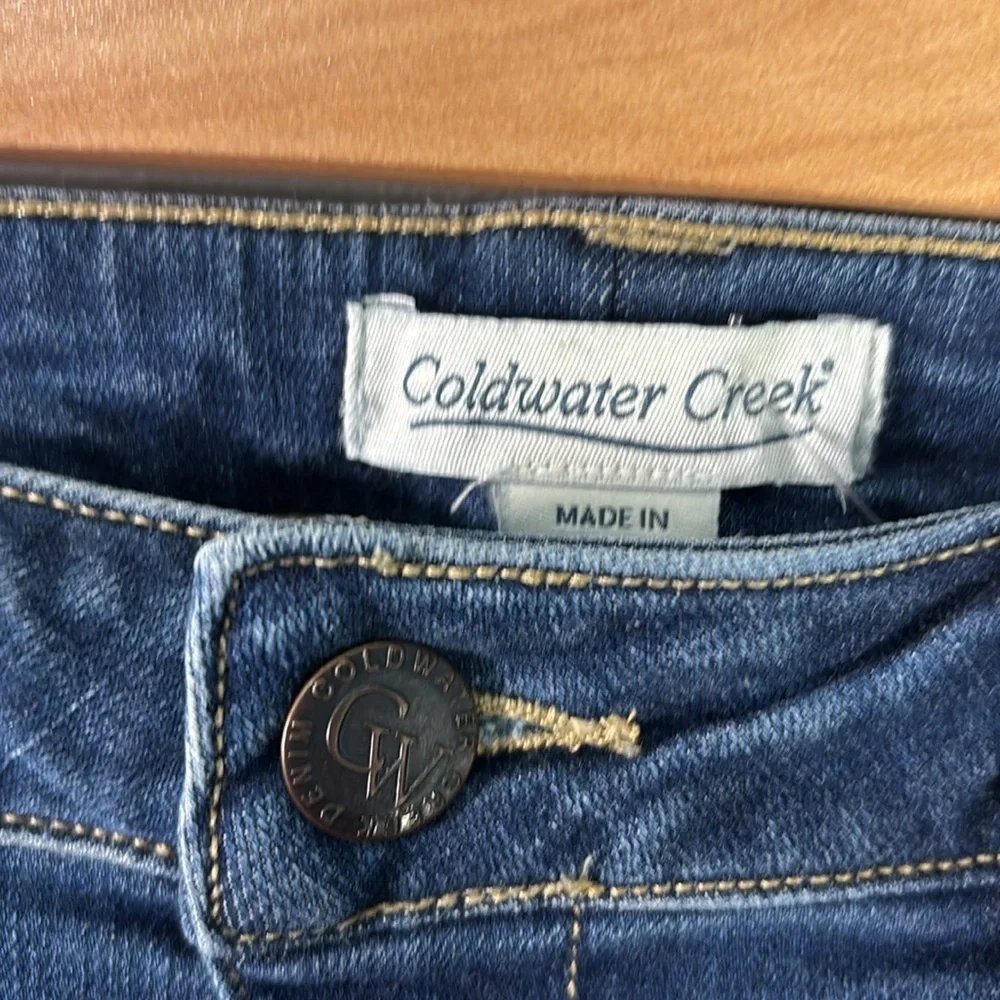 Coldwater‎ Creek jeans women’s size 8 Blue Skinny Jeans